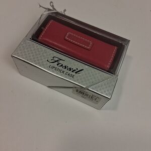 Fossil Red Lipstick Case